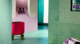 idée déco salle de bain turquoise