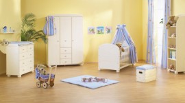 ambiance chambre bébé jaune