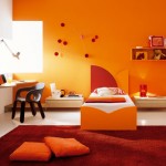 déco chambre garçon orange