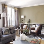 déco salon kaki