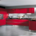 décoration cuisine rouge