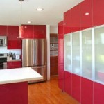 décoration cuisine rouge