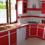 décoration cuisine rouge
