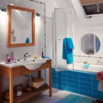 idée déco salle de bain bleu