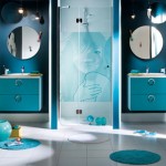 idée déco salle de bain bleu