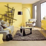 idée déco salon jaune