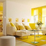 idée déco salon jaune