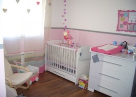 ambiance chambre bébé rose