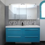 ambiance salle de bain turquoise