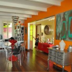 ambiance salon turquoise