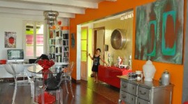 ambiance salon turquoise