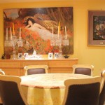 déco salle à manger jaune