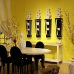 déco salle à manger jaune