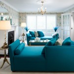 décoration salon bleu