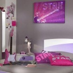 idée déco chambre fille violet