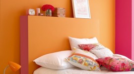 idée déco chambre orange