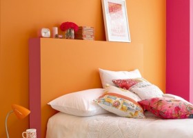 idée déco chambre orange