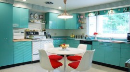 idée déco cuisine turquoise