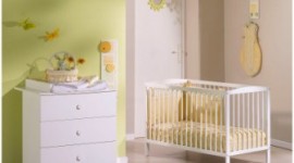 ambiance chambre bébé vert