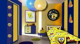 décoration chambre garçon jaune