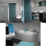 décoration salle de bain turquoise