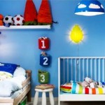 idée déco chambre bébé bleu