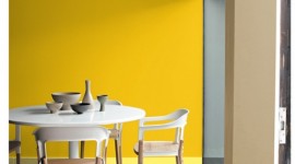 idée déco salle à manger jaune