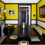 idée déco salle à manger jaune