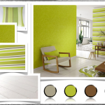 idée déco salon vert