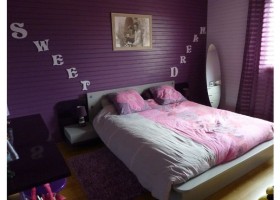 ambiance chambre violet