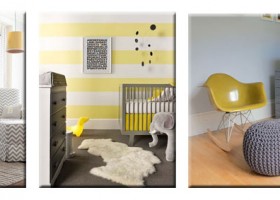 idée déco chambre bébé jaune